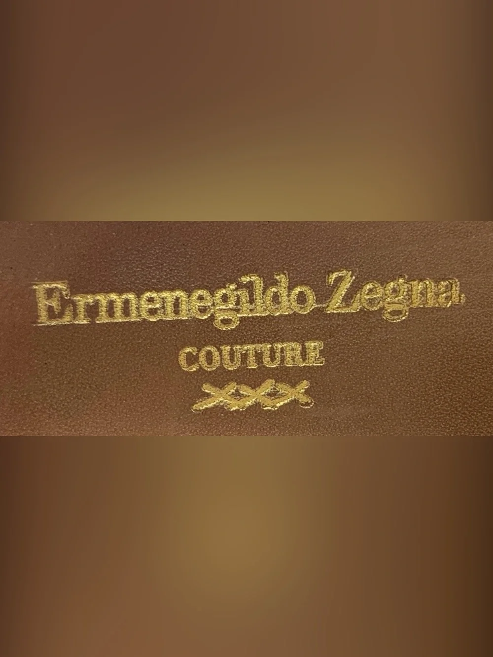 Ermenegildo Zegna Couture Tan Leather Derby Oxfords